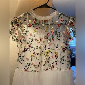 New SHEIN floral chiffon dress. Size XL